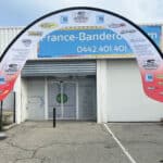 Arche textile publicitaire